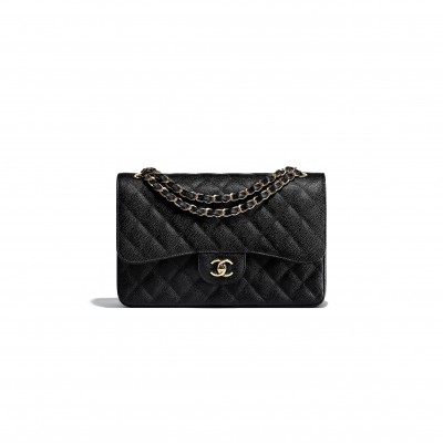 CHANEL MIDDLE CLASSIC HANDBAG A58601 Y01864 C3906 (25.5*15.5*6.cm)